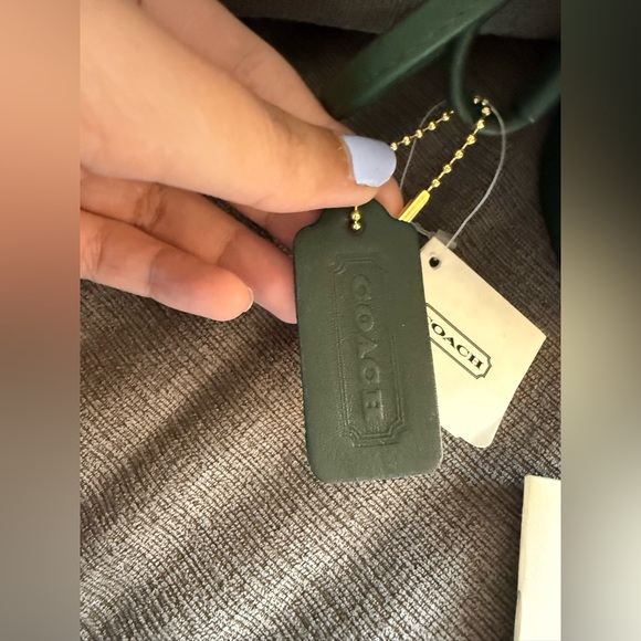 RARE Vintage Coach Littleton Drawstring Mini (NWT and booklet) - Bottle Green! - Picture 6 of 14
